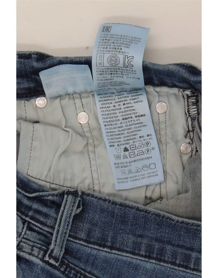 Levi's Womens Slim Jeans W29 L29 Blue Cotton