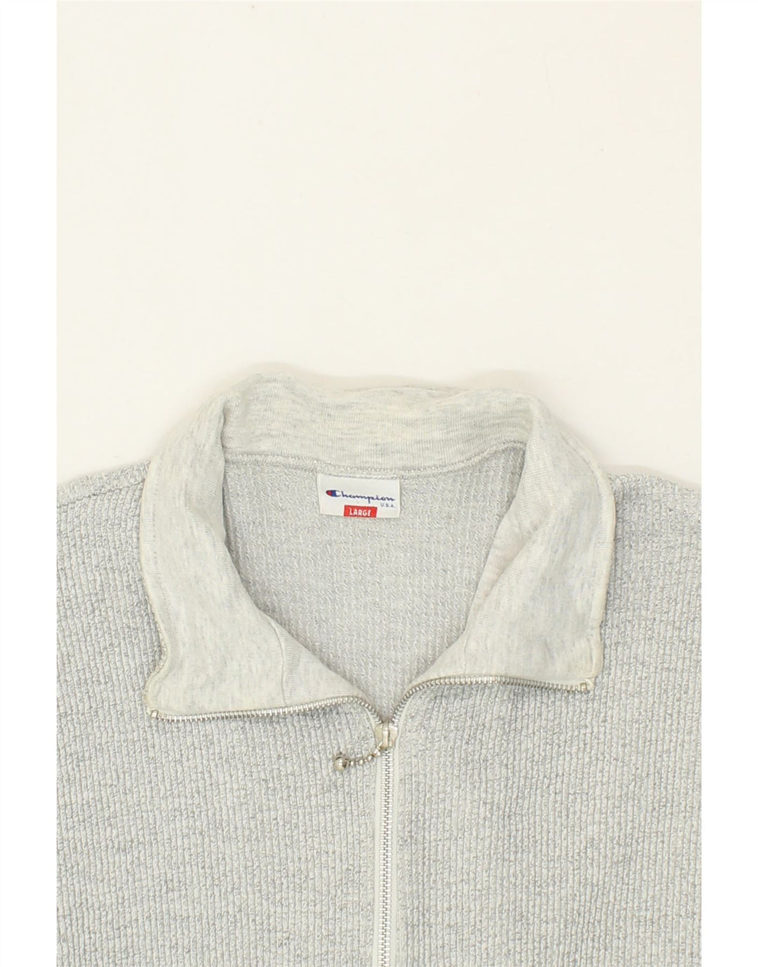 CHAMPION Womens Tracksuit Top Jacket UK 16 Large Grey Cotton Vintage Champion and Second-Hand Champion from Messina Hembry 