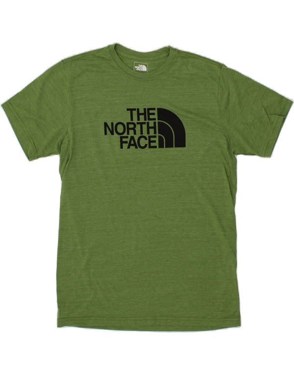 THE NORTH FACE Mens Slim Fit Graphic T-Shirt Top Large Green Polyester