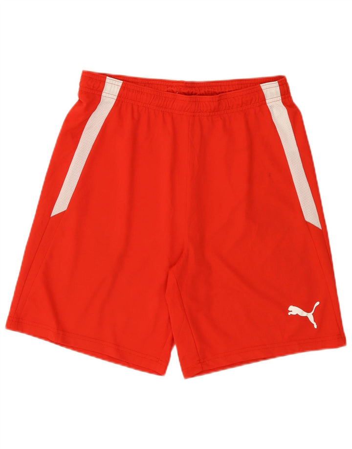 Puma Mens Sport Shorts Medium Red Colourblock Polyester