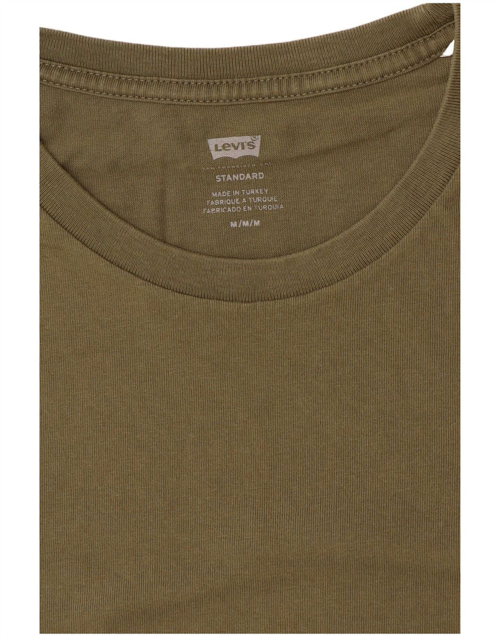 LEVI'S Herre Standard Fit T-Shirt Top Medium Khaki