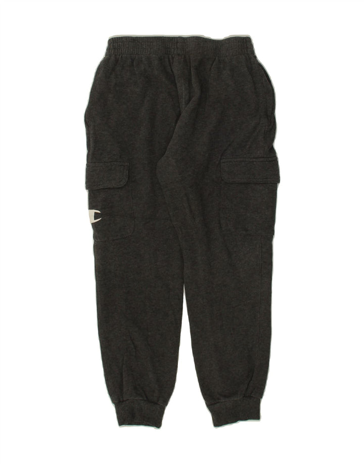 CHAMPION Boys Cargo Tracksuit Trousers Joggers 9-10 Years Medium Grey Vintage Champion and Second-Hand Champion from Messina Hembry 