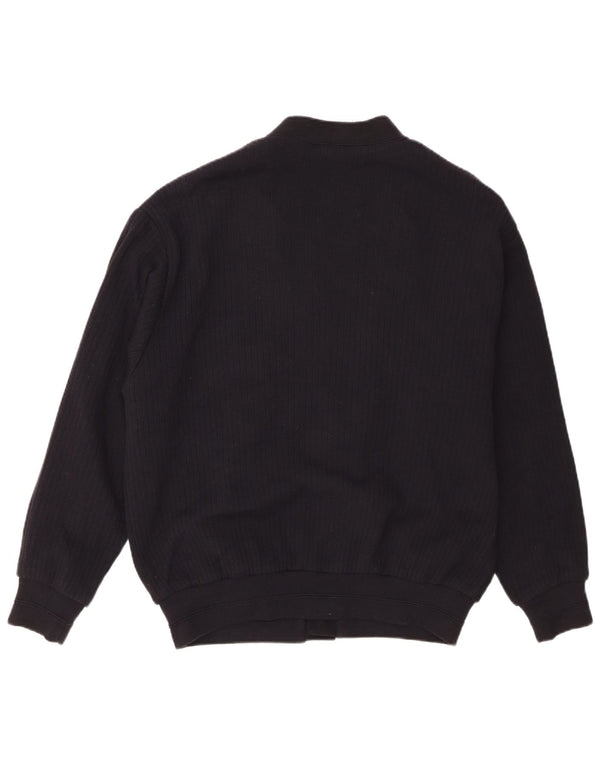 Hajo Cárdigan para hombre IT 50 Medium Azul marino Colorblock Acrílico