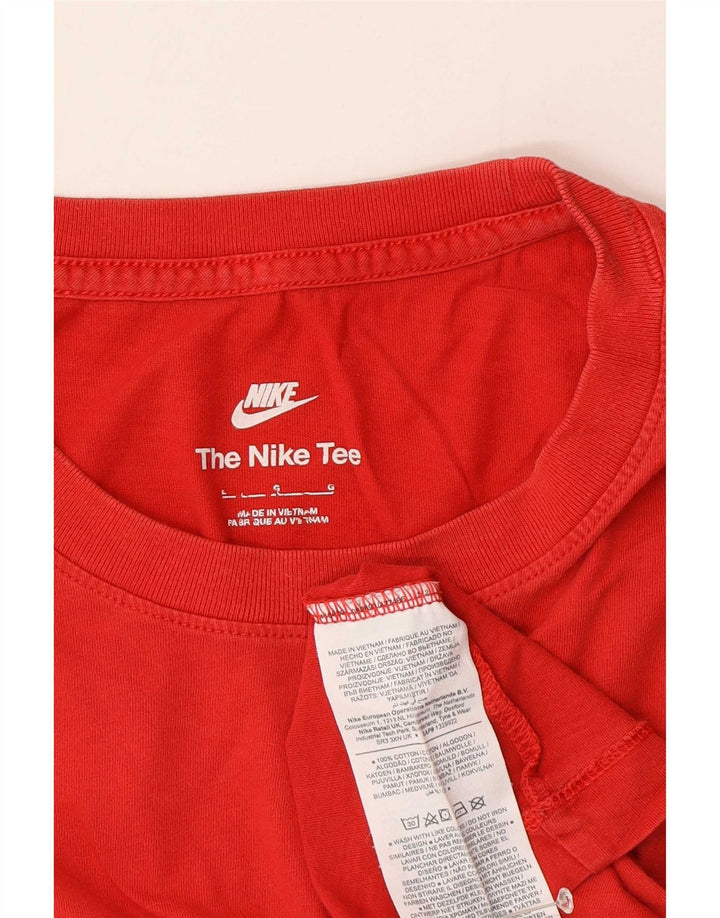 Nike T-Shirt Homme Grand Rouge Coton
