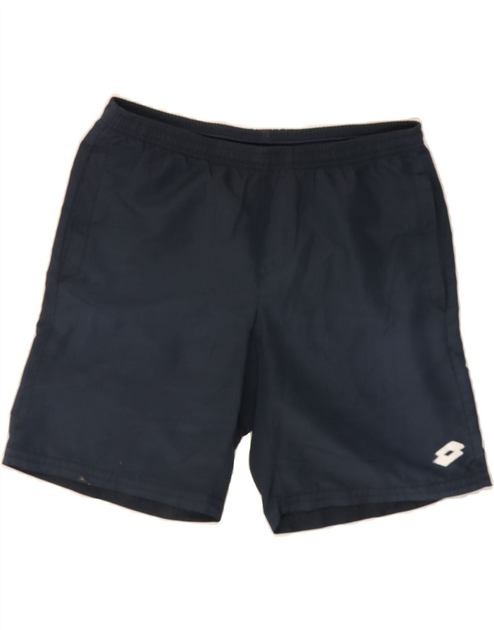 LOTTO Mens Sport Shorts Medium  Navy Blue Vintage Lotto and Second-Hand Lotto from Messina Hembry 