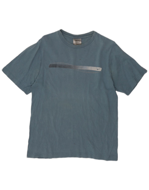 Nike Mens T-Shirt Top Small Blue Cotton