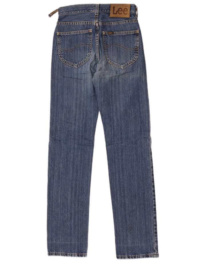 Lee Womens Straight Jeans W26 L32 Blue Cotton
