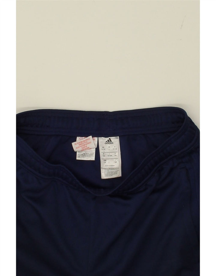 ADIDAS Boys Climacool Tracksuit Trousers 13-14 Years  Navy Blue Polyester Vintage Adidas and Second-Hand Adidas from Messina Hembry 