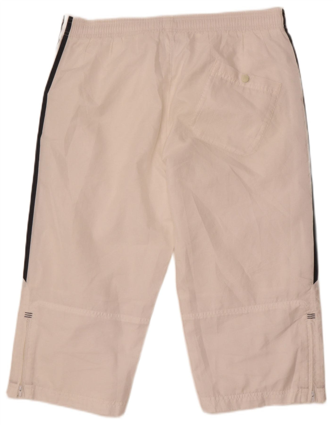 Adidas Mens Bermuda Sport Shorts  Small White Polyester