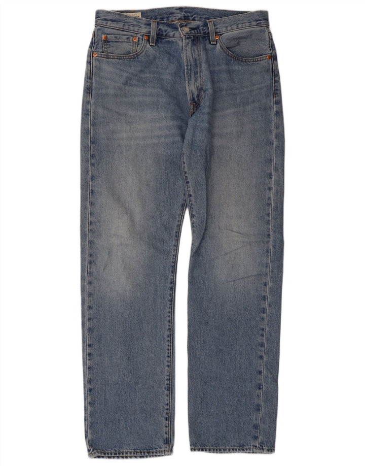 Levi's Mens 551 Straight Jeans W30 L32 Blue Cotton