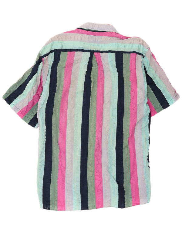 Weekend Mens Short Sleeve Shirt Medium Multicoloured Striped