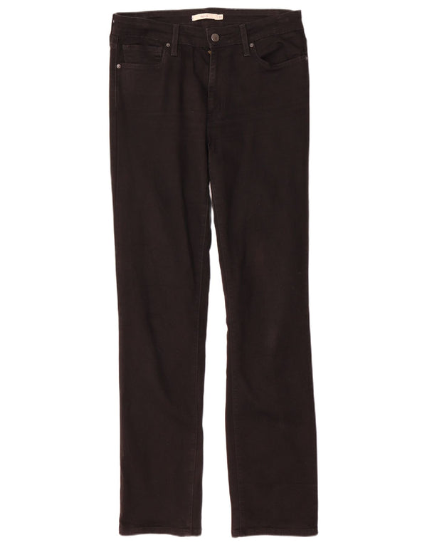 Levi's Womens 712 Slim Jeans W30 L32 Μαύρο βαμβακερό