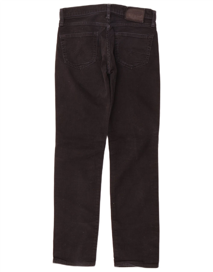 Jeans dritti da uomo Levi's W30 L32 cotone nero