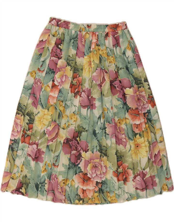 FRANKENWALDER Womens A-Line Skirt EU 40 Medium W30  Multicoloured Floral Vintage Frankenwalder and Second-Hand Frankenwalder from Messina Hembry 