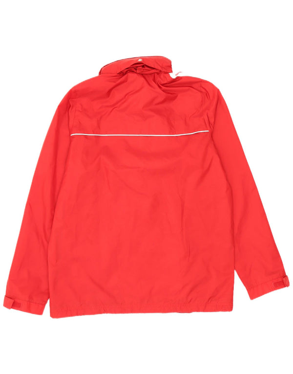 Adidas Boys Bayer Leverkusen Graphic Hooded Rain Jacket 15-16 Years Red