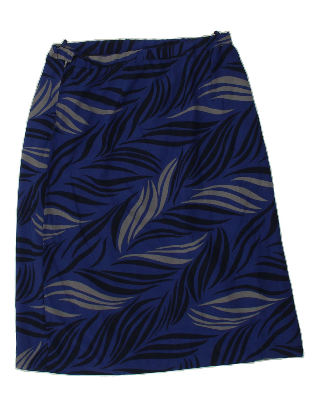 VINTAGE Womens Abstract Pattern Straight Skirt W30 Medium Navy Blue Vintage Vintage and Second-Hand Vintage from Messina Hembry 