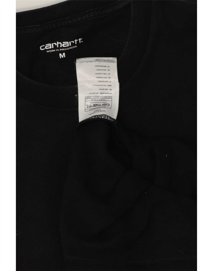 Carhartt Mens Graphic T-Shirt Top Medium Black Cotton
