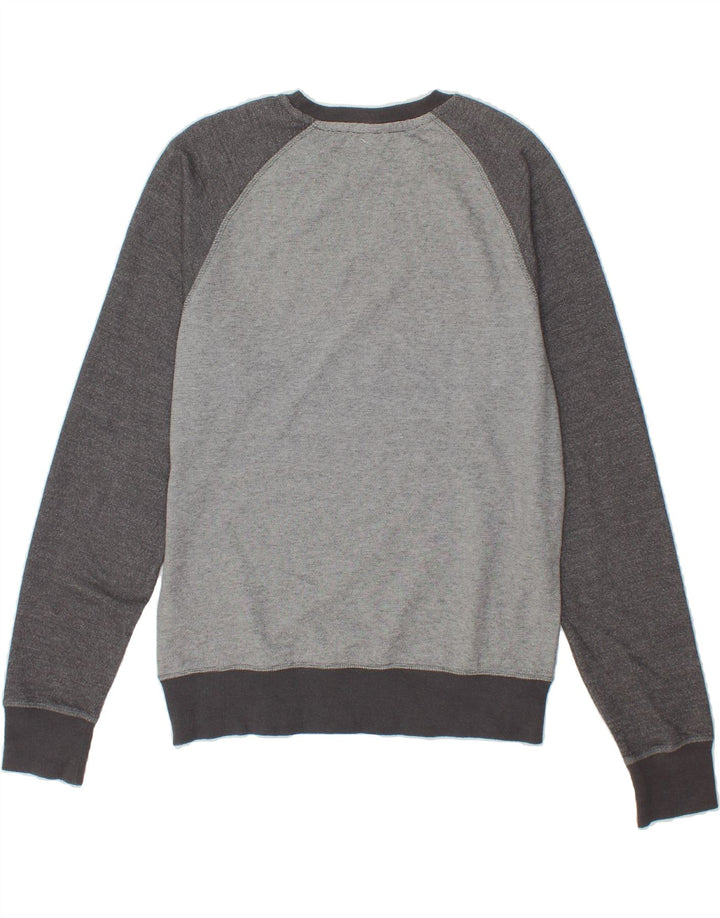 SALTROCK Mens Sweatshirt Jumper Small Grey Colourblock Cotton Vintage Saltrock and Second-Hand Saltrock from Messina Hembry 
