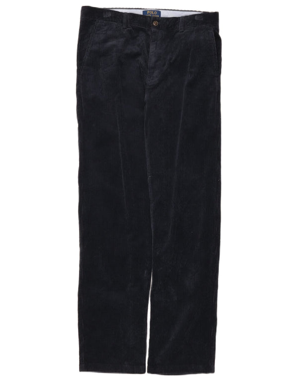Polo Ralph Lauren Boys Corduroy Trousers 15-16 Years W30 L30 Navy Blue