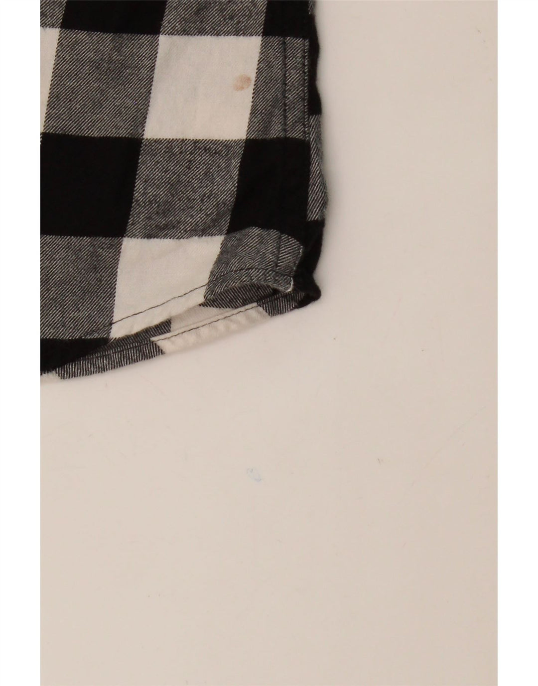 EDDIE BAUER Womens Flannel Shirt UK 14 Medium Black Check Cotton Vintage Eddie Bauer and Second-Hand Eddie Bauer from Messina Hembry 