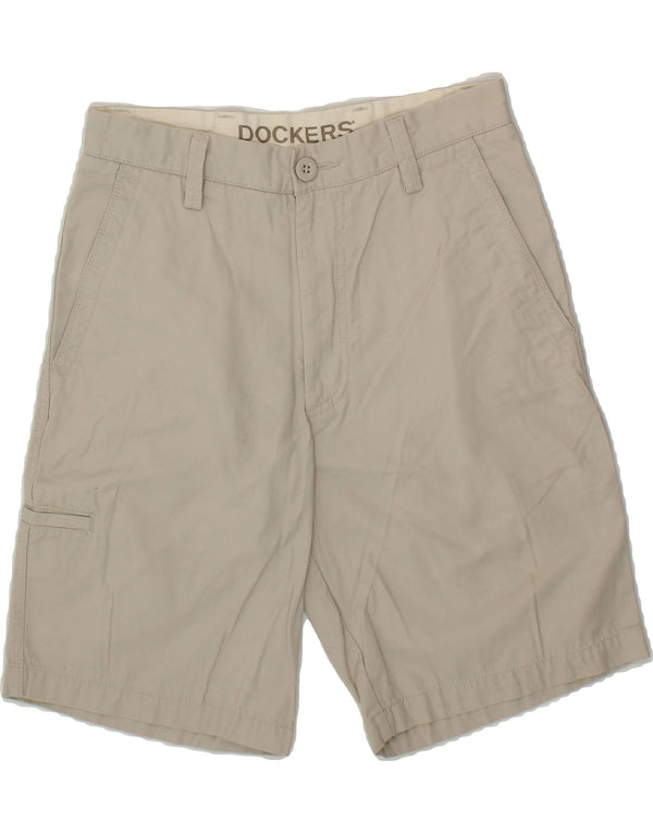 DOCKERS Mens Chino Shorts W30 Medium Beige Cotton