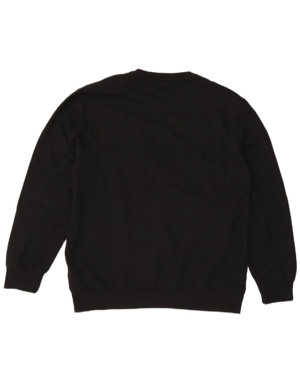 True Religion Mens Graphic Sweatshirt Jumper 2XL Black Cotton