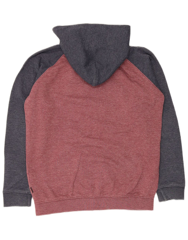 Quiksilver Boys Zip Hoodie πουλόβερ 13-14 ετών Κόκκινο βαμβακερό χρώμα