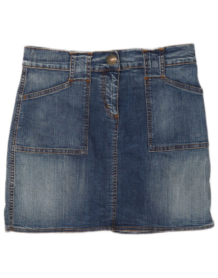 Mini gonna di jeans da donna Carrera W30 blu medio