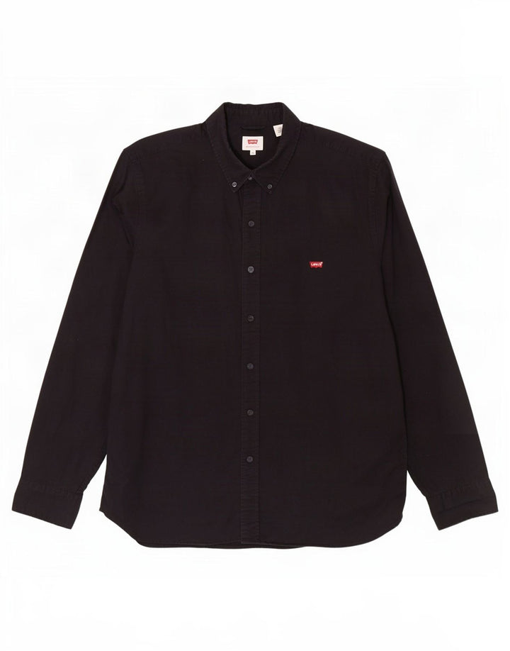 Camisa masculina Levi's XL preta algodão