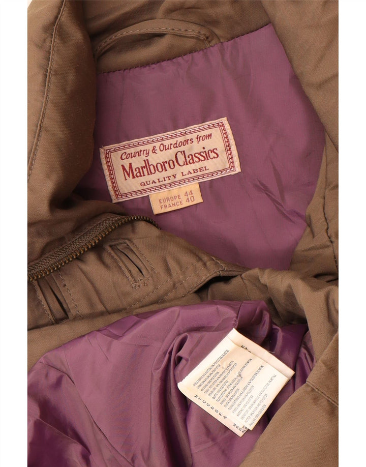 Marlboro Classics Womens Padded Jacket EU 44 XL Brown Cotton