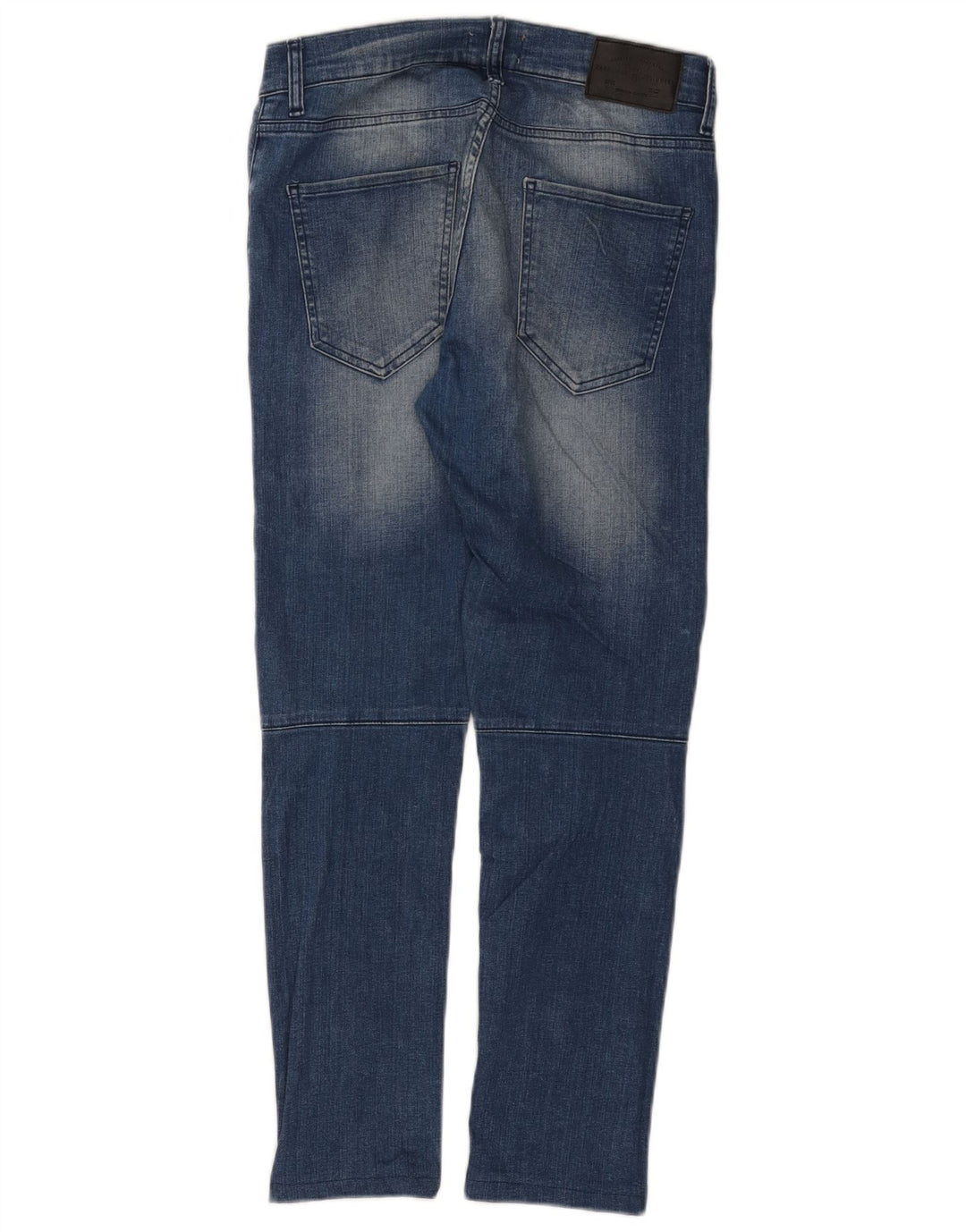 Zara Mens Distressed Slim Jeans EU 40 Medium W31 L28 Blue Colourblock