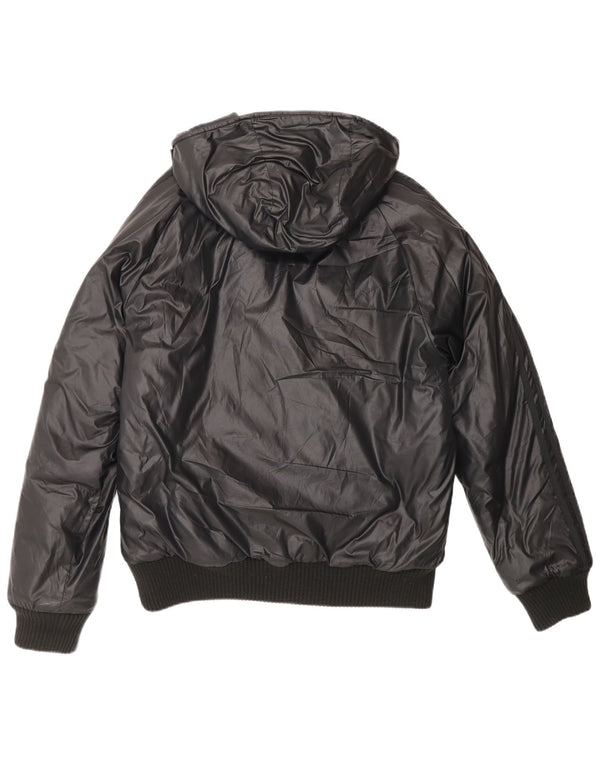 Giacca imbottita bomber con cappuccio Adidas Cile 62 da uomo UK 36 piccola nera