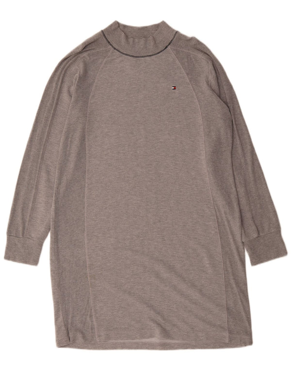 Tommy Hilfiger Robe pull sweat-shirt pour femme UK 16 Large Gris Viscose