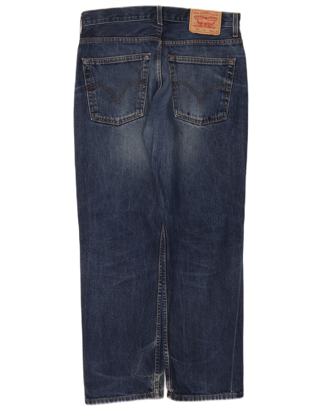 Levi's Mens 582 Straight Jeans W32 L30 Blue Cotton