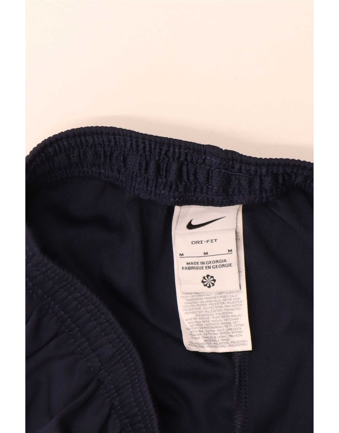 Nike Mens Tracksuit Trousers Medium Navy Blue Colourblock Polyester