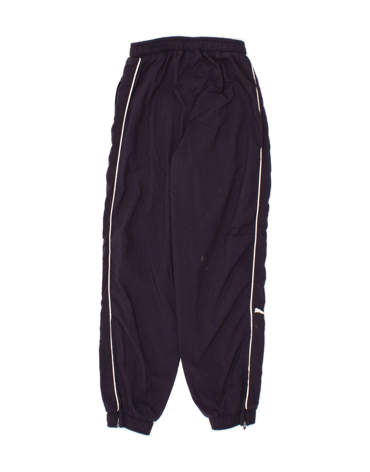 PUMA Boys Tracksuit Trousers Joggers 9-10 Years Medium  Navy Blue Vintage Puma and Second-Hand Puma from Messina Hembry 