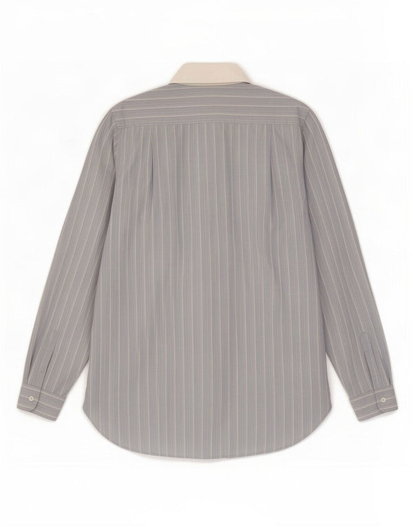 Ralph Lauren Damen-Pulloverhemd, US 6, mittelblau, gestreift, Baumwolle