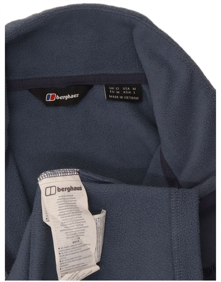 Berghaus Womens Liner Fleece Jacket UK 12 Medium Blue Polyester