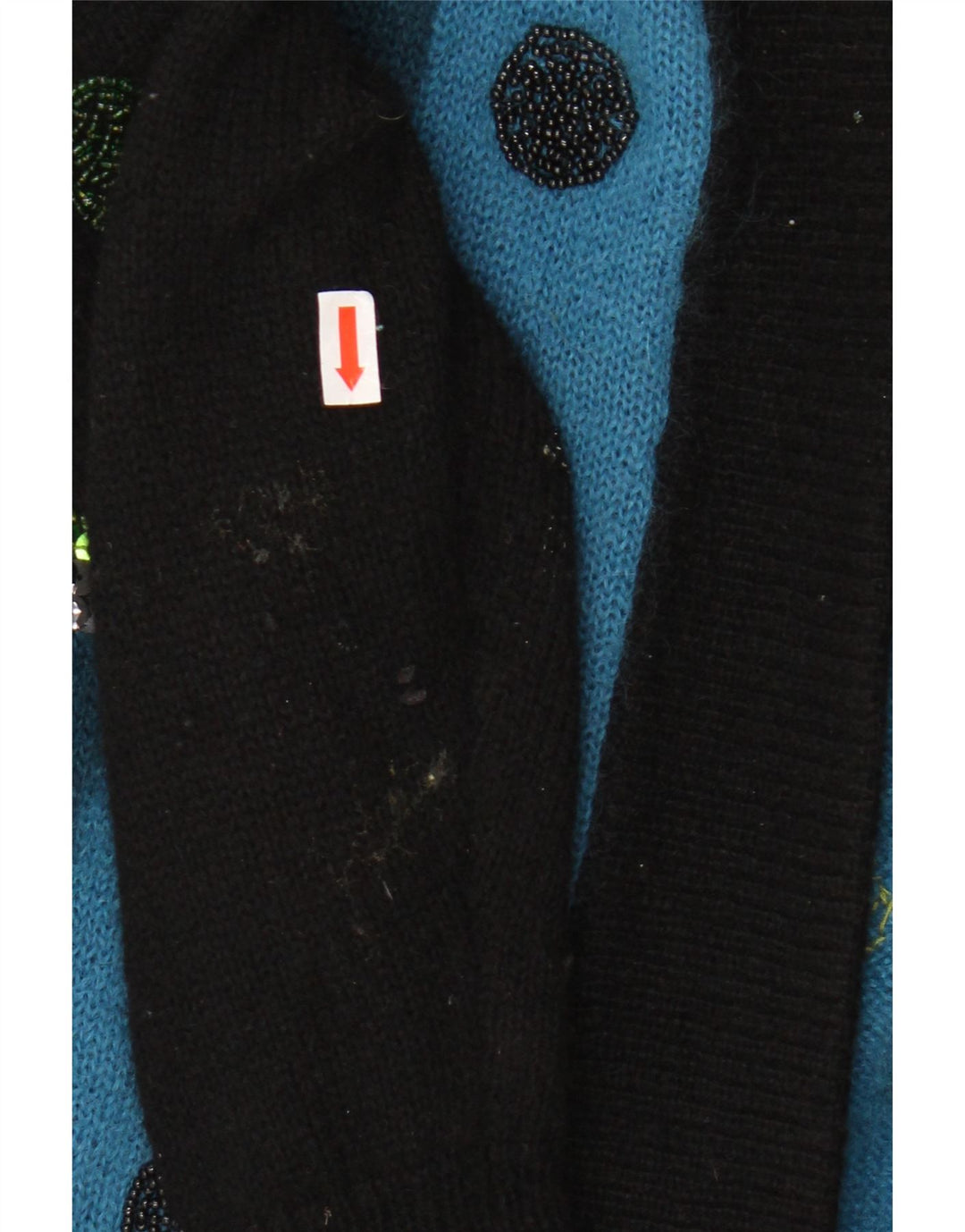 TOPLIKE damski sweter oversize o przedłużonym fasonie, EU 40, średni niebieski