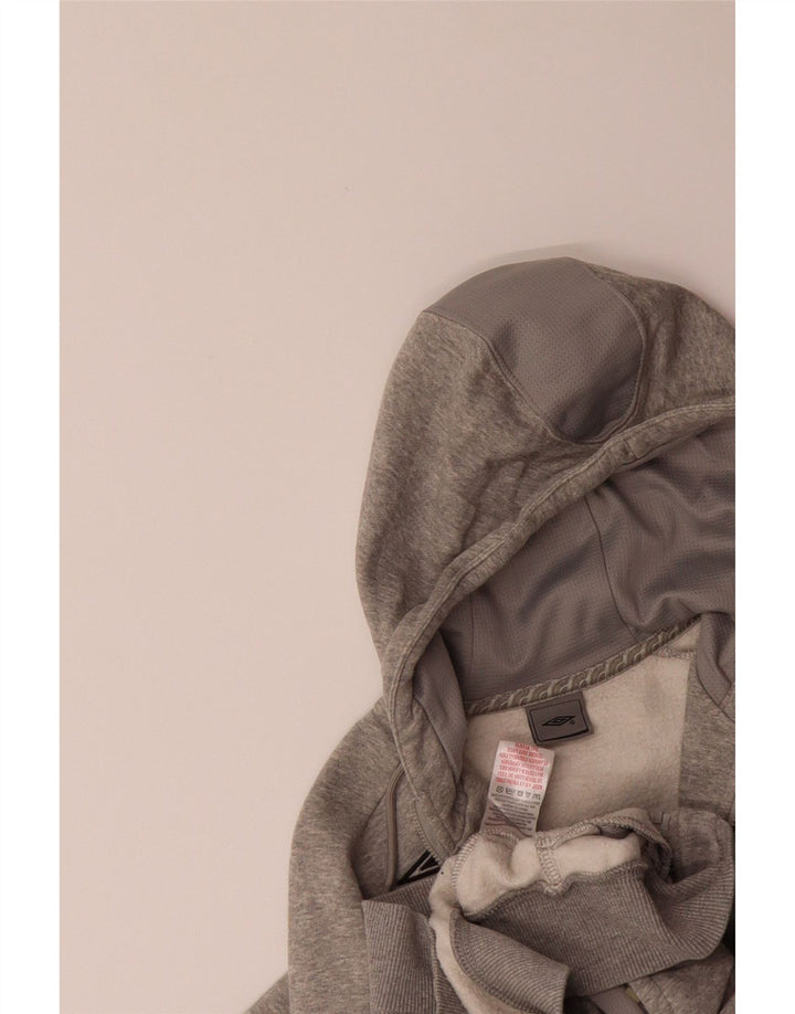 UMBRO Womens Zip Hoodie Sweater UK 12 Medium  Grey Vintage Umbro and Second-Hand Umbro from Messina Hembry 
