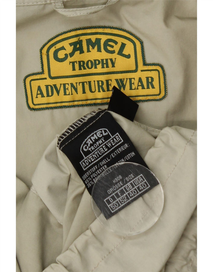 Camel Mens Utility Jacket UK 40 Large Beige Polyester