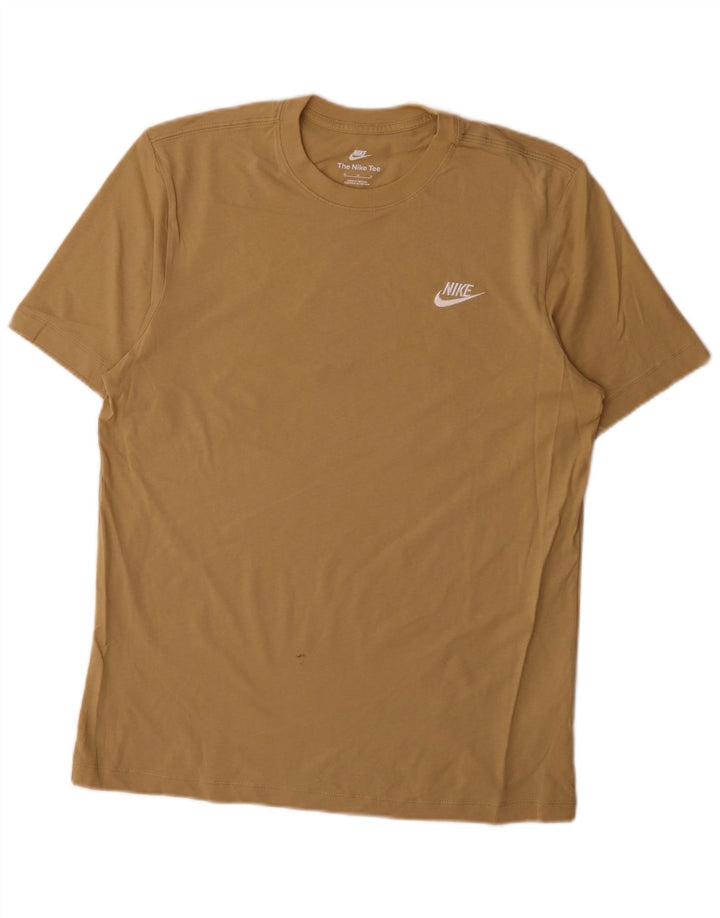 T-shirt da uomo Nike Top in cotone beige medio