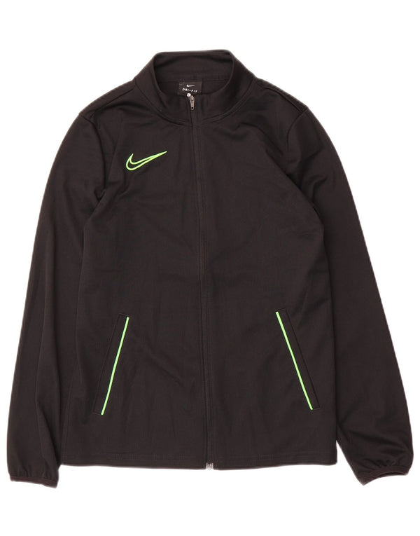 Nike Boys Dri Fit træningsdragt topjakke 12-13 år Stor sort polyester