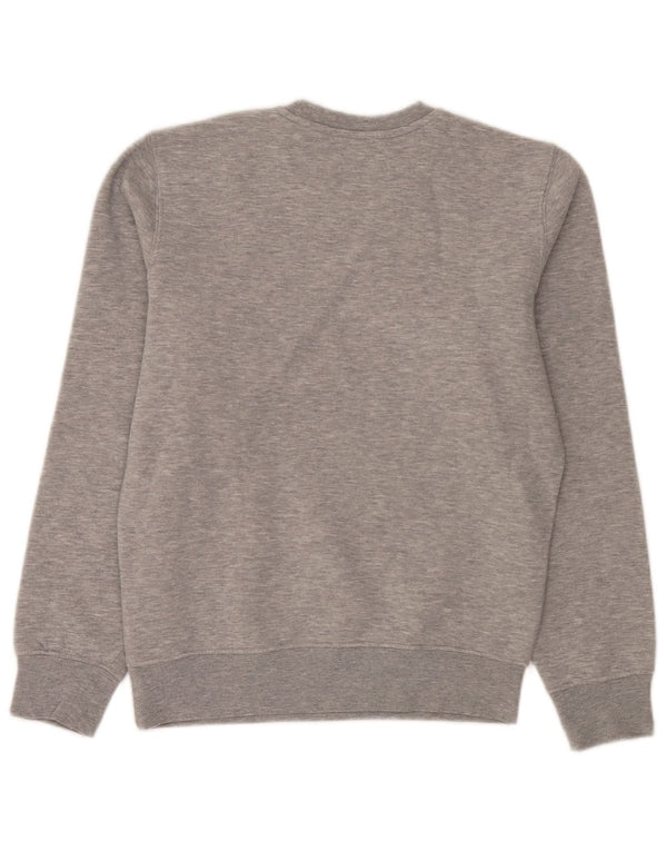 Rifle Mens Graphic Sweatshirt Jumper Small Grey Flecked Cotton