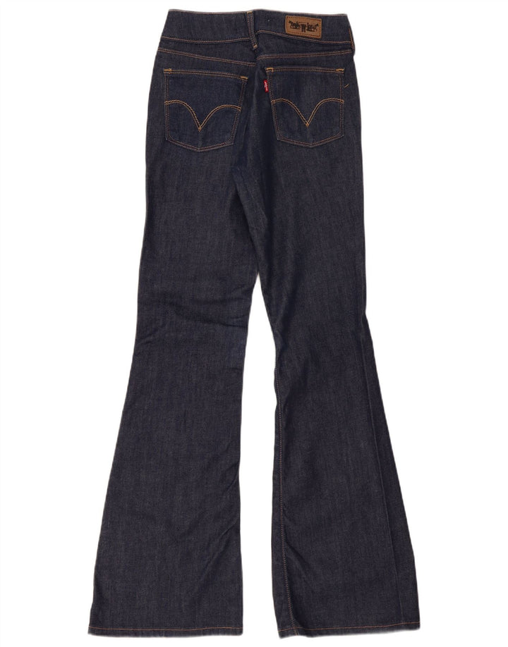 Levi's Womens 479 Booty Flared Jeans W27 L34 Navy Blue Cotton