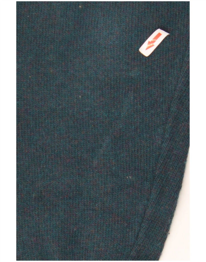 Stefanel Herre Polo Neck Jumper Sweater Stor Grøn Uld