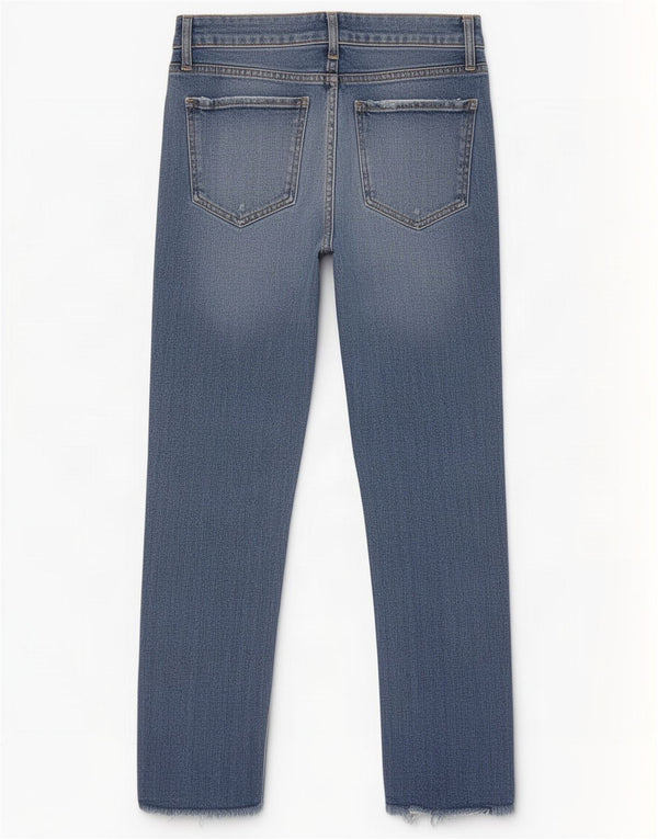 Calça jeans feminina Zara cropped cintura alta EU 38 pequena W28 L26 azul