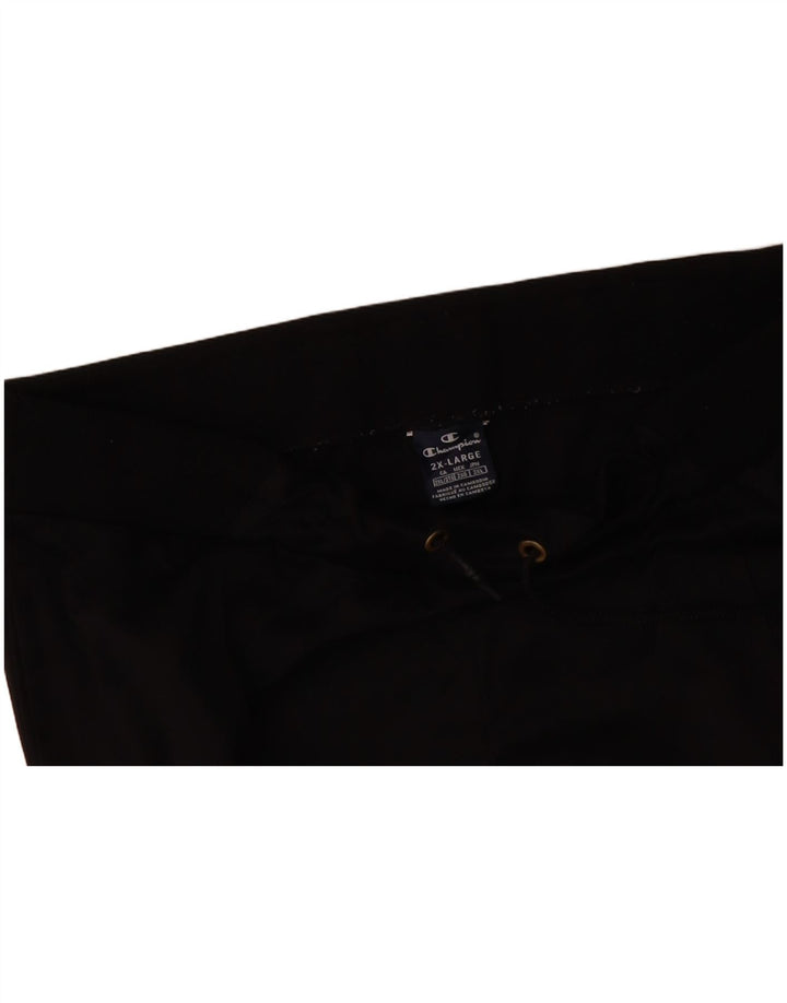 CHAMPION Mens Tracksuit Trousers Joggers 2XL Black Polyester