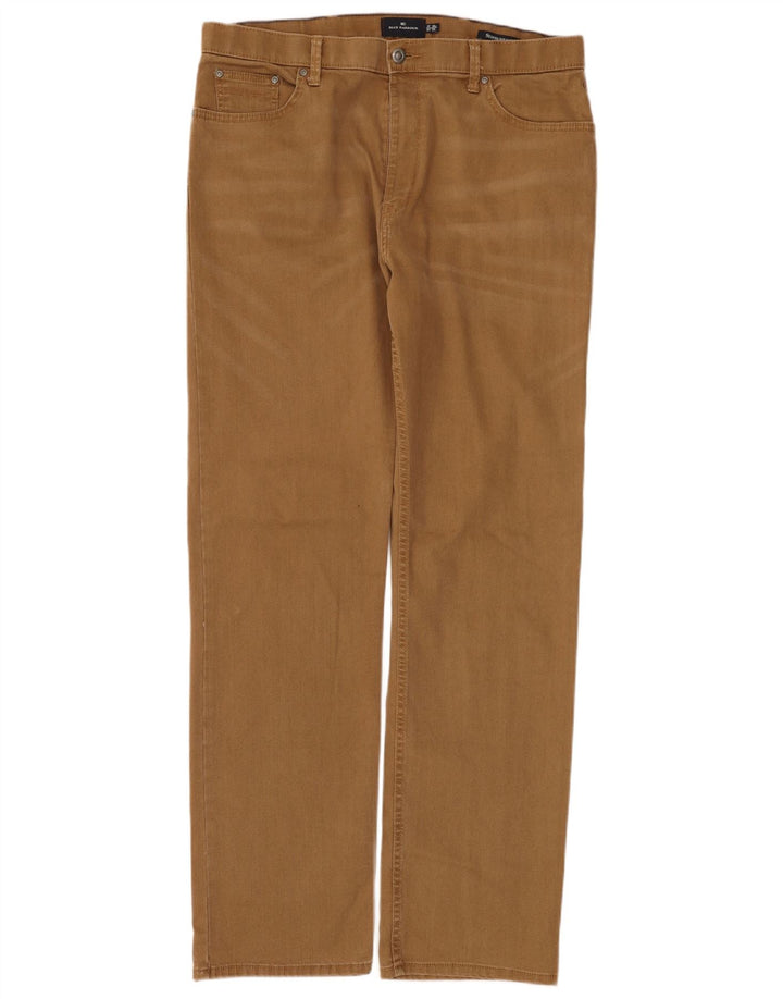 Marks & Spencer Mens Straight Jeans W38 L33 Brown Cotton