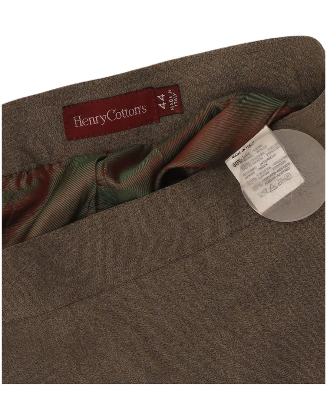 HENRY COTTONS Womens Pencil Skirt IT 44 Medium W28  Grey Wool